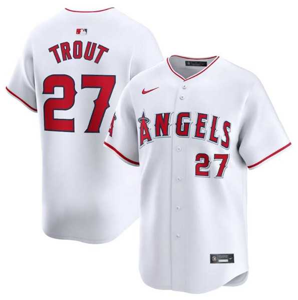 Men's Los Angeles Angels #27 Mike Trout White Home Limited Baseball Stitched Jersey Dzhi,We sell and wholesale Men's Los Angeles Angels #27 Mike Trout White Home Limited Baseball Stitched Jersey Dzhi on line form chian!